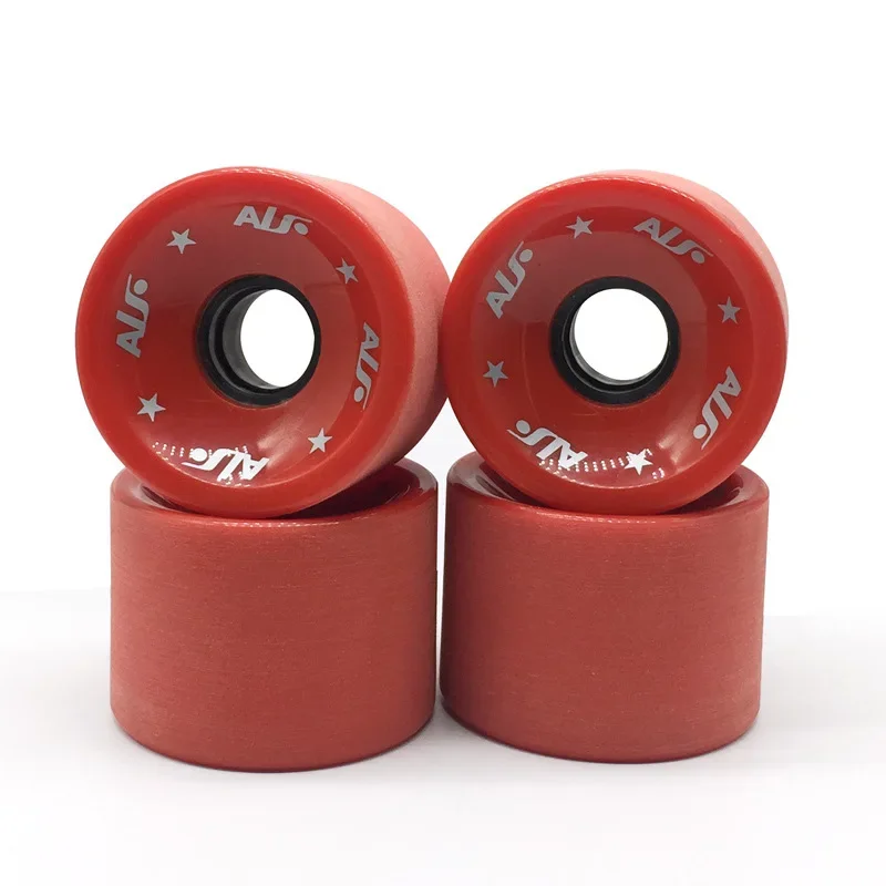 Accessorio per ruota per tavola da surf terrestre Ruota per skateboard smerigliata 80A Spazzola multicolore Ruota da strada Puleggia per longboard Ruote a doppio bilanciere