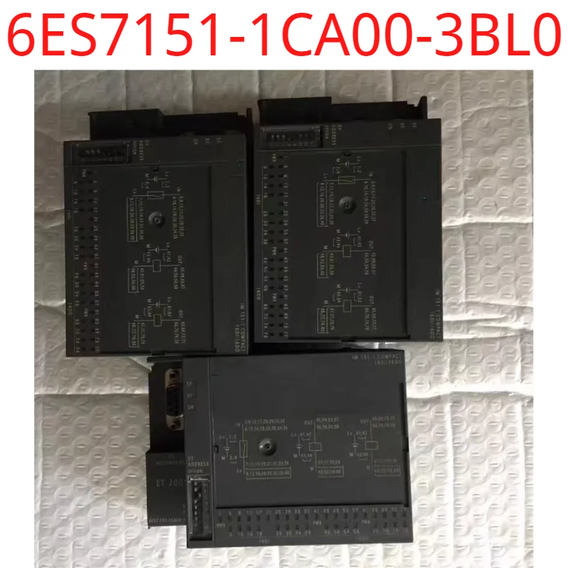 used test ok real 6ES7151-1CA00-3BL0  ET 200S Compact, 16 DI/16 DQ STD 24 V DC, 3 ms,; 24 V DC, 0.5 A expandable by up t