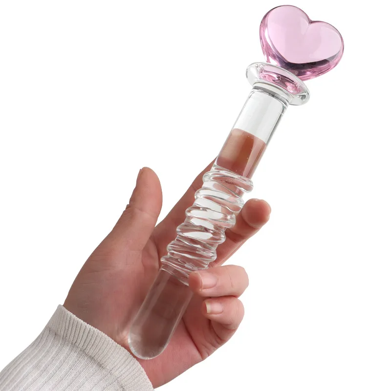 Poker Crystal Glass Body Wand Massager Colorful Glass Butt Plug Dildos Anal Sex Toys for Female Male Gay Masturbation Tool