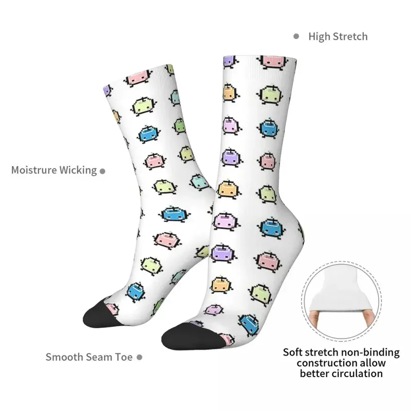 Y2K Stardew Valley Pastel Junimos Harajuku Sweat Absorbing Stockings All Season Long Socks For Man Woman'S Birthday Present