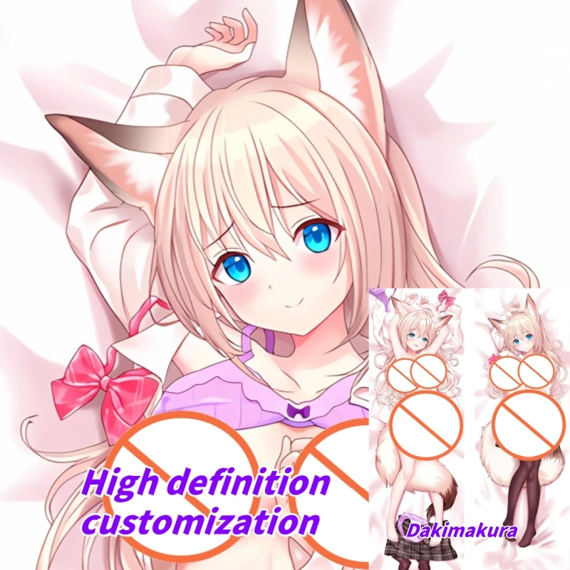 

Dakimakura Anime Pillow Case Beast-eared girl Double-sided Print Of Life-size Body Pillowcase Gifts