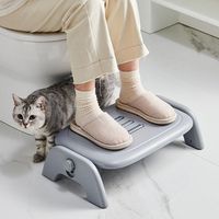 Ergonomic Massage Footstool Adjustable Height Durable Foot Rest Stool Feet Support Leg Rest Footrest Cushion Office Accessories