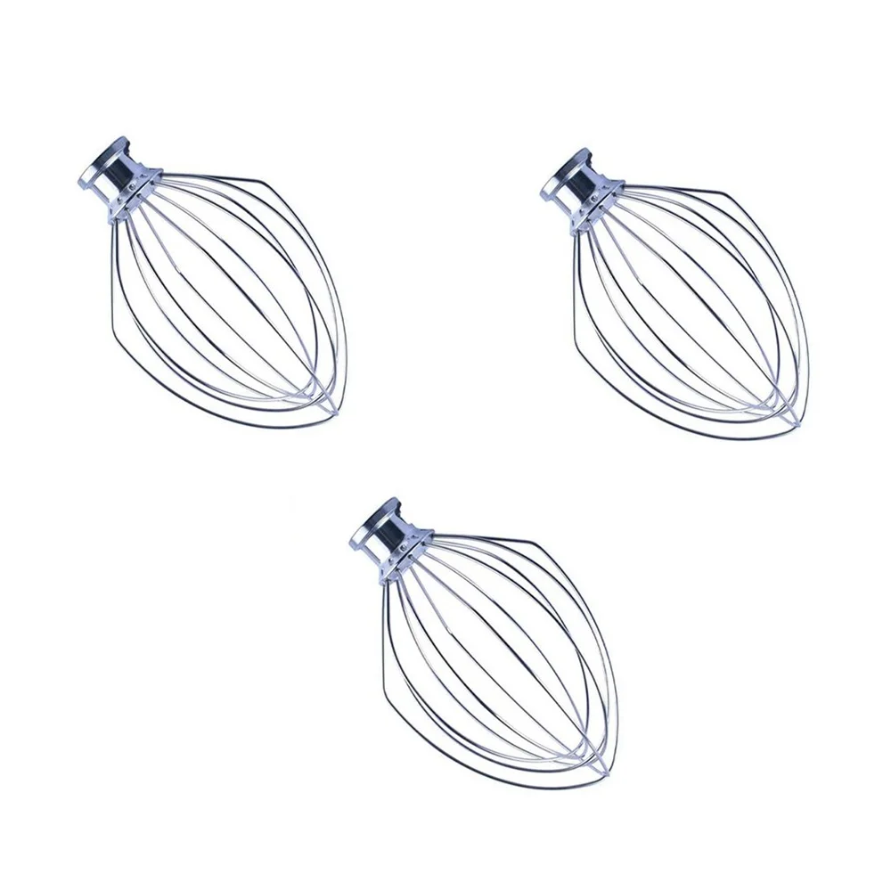 

3PCS K5AWW Replacement Wire Whip for KitchenAid Vertical Mixer Aid, 5 Quart Lift Bowl 6-Wire Whip Attachment Accessories