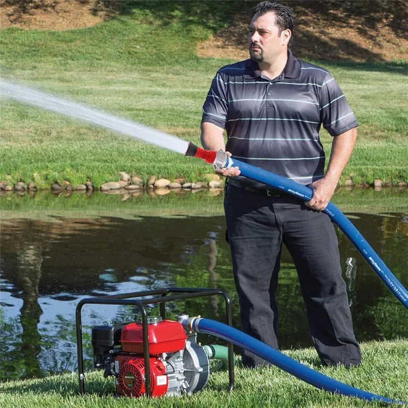 Buse de tuyau d'incendie PORK, buse de brouillard à flux Constant pour tuyau d'incendie industriel robuste NPSH 2 pouces avec 2 raccords Camlock de 2 pouces