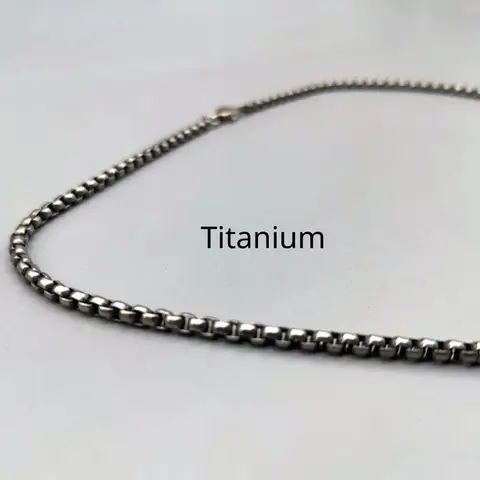 Nytt halsband i ren titan, 3 mm, herrhalsband, unisex, icke-allergisk hudvård, hälsosam storlek, komplett, lätt och antiallergisk 10 best sales titanhalsband - №6