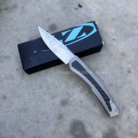0556 EDC Pocket Knife 9cr13 Steel Blade Aviation Aluminum + Carbon Fiber Handle Suitable for Outdoor Camping Survival Tool