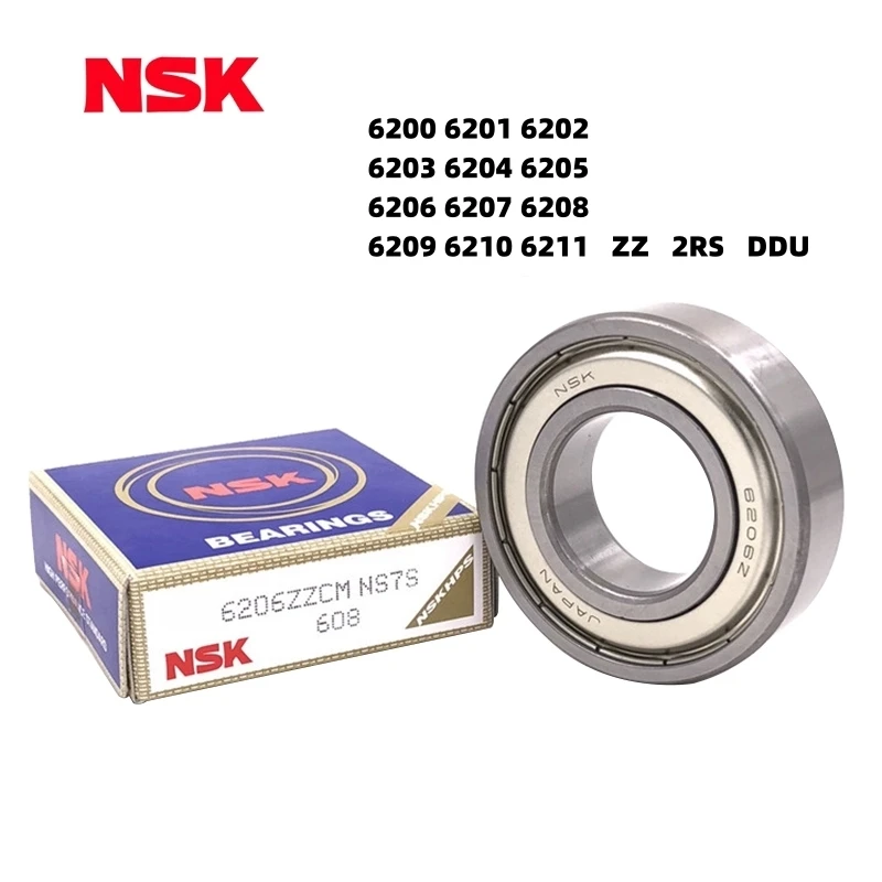 Japan\'s deep groove ball bearing NSK has high-speed mute 6200 6201 6202 6203 6204 6205 6206 6207 6208,ZZ,2RS,DDU