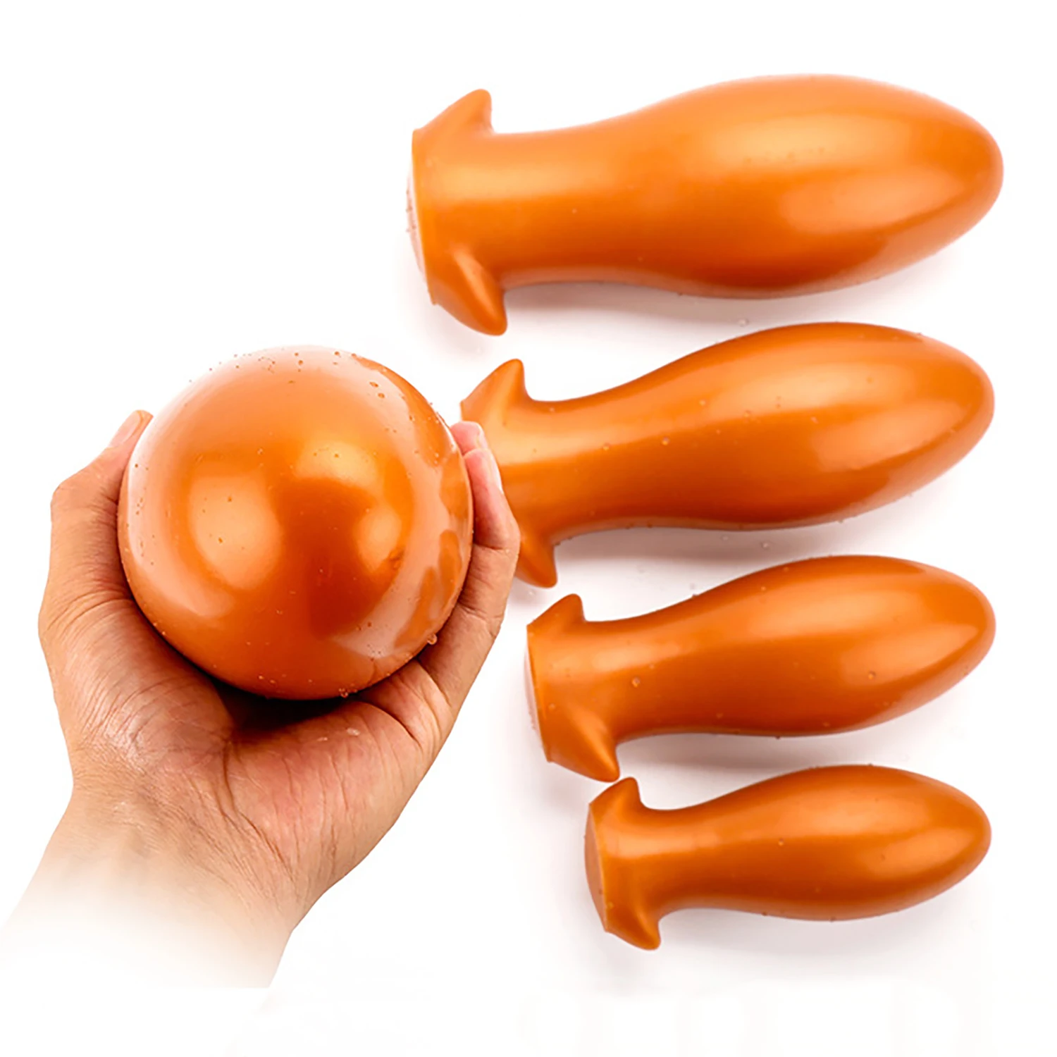 Liquid Silicone Oversize Dragon Egg Anal Plug Dildos Big Anal Dilator Penis Stimulate Anus Sex Toys Butt Plug for Women and Men