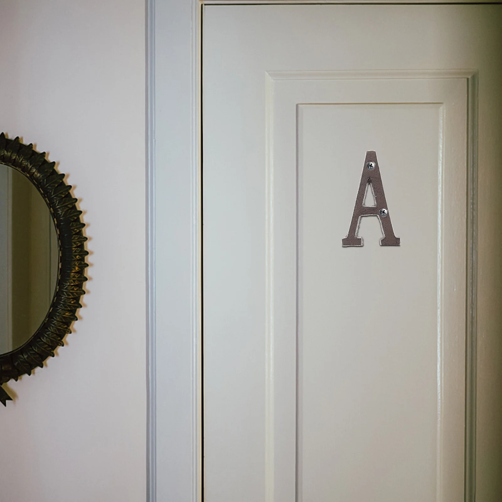 

House Letter Solid Cast Iron Vintage European Design Decorative Farmhouse Door Letters Large Metal Address Sign for Outside