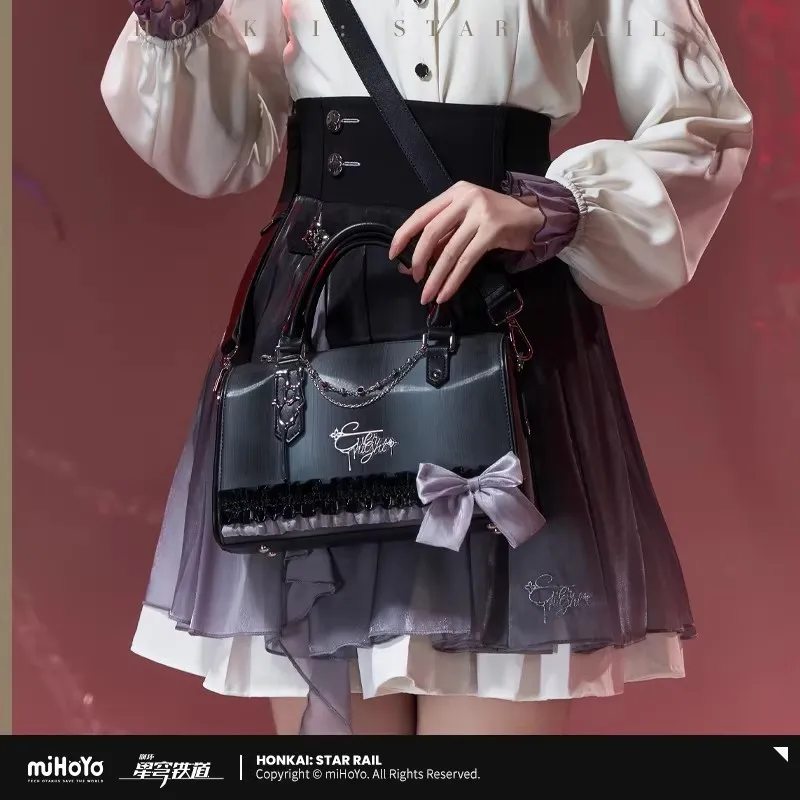 

Официальная сумка-портфель miHoYo по игре Honkai Star Rail, тематическая серия Evernight, из искусственной кожи, для косплея, подарки на Рождество