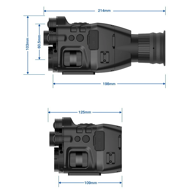 Imagem -03 - Henbaker-visão Noturna Âmbito para Caça Liga de Alumínio Impermeável Visão Noturna Equipamento