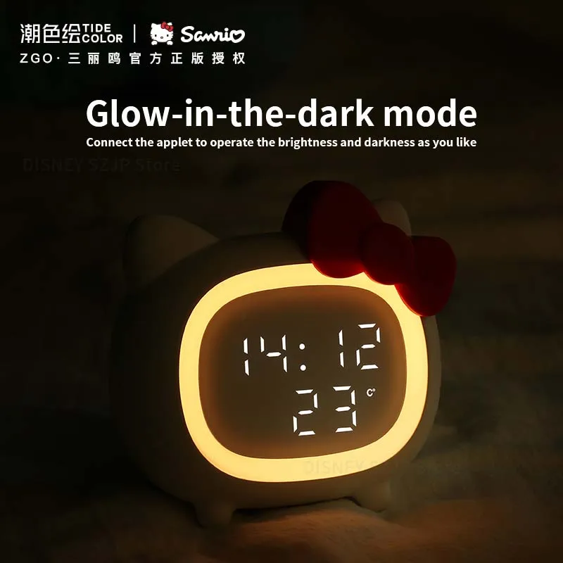 Sanrio ZGH-096 Bluetooth-колонки HelloKitty, детский умный будильник, светодиодный атмосферный светильник, многофункциональные колонки KT Cat, подарки