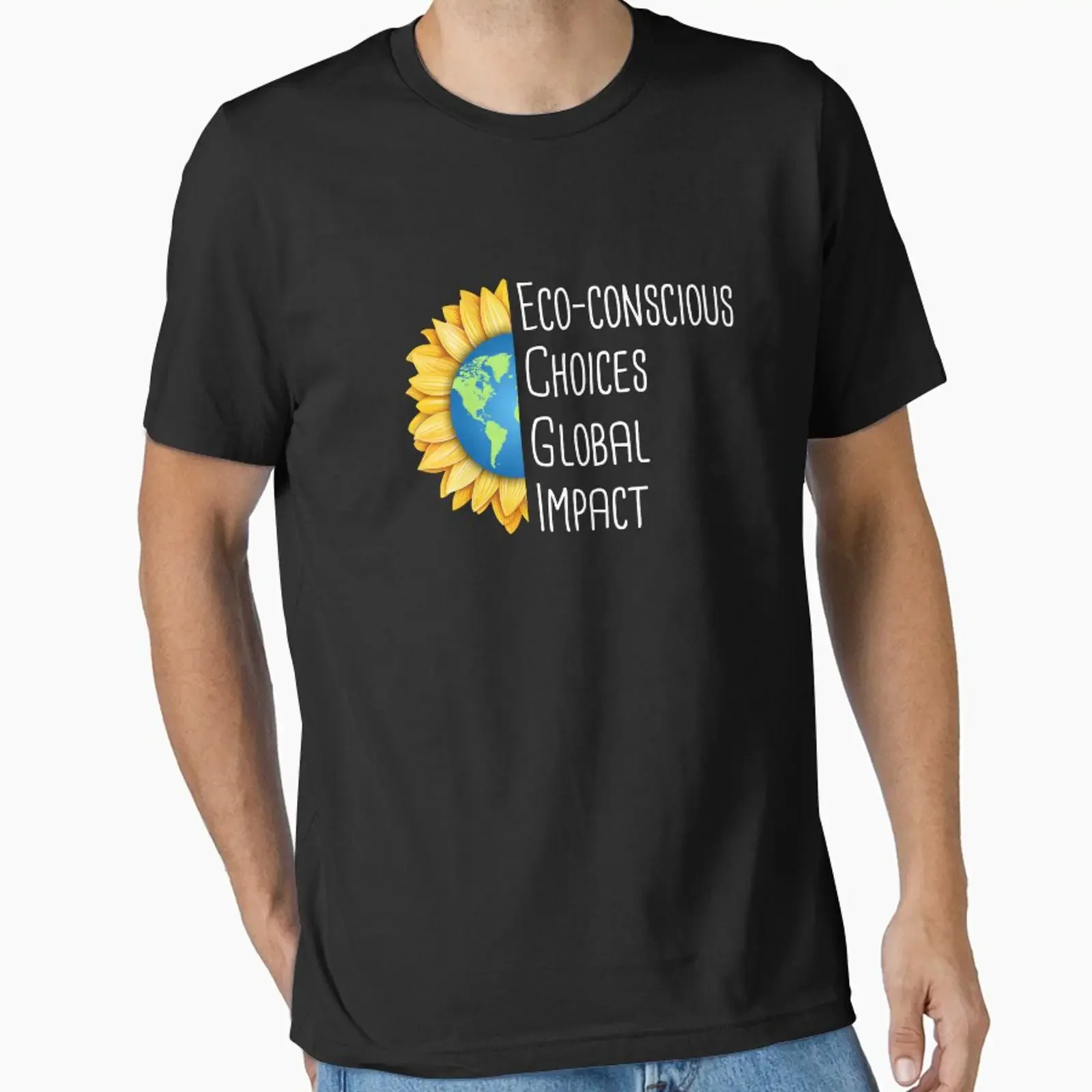 Eco conscious Choices Global Impact Environmental Protection Positive Sentence designed and sold by FemiBiutti vintage Washed