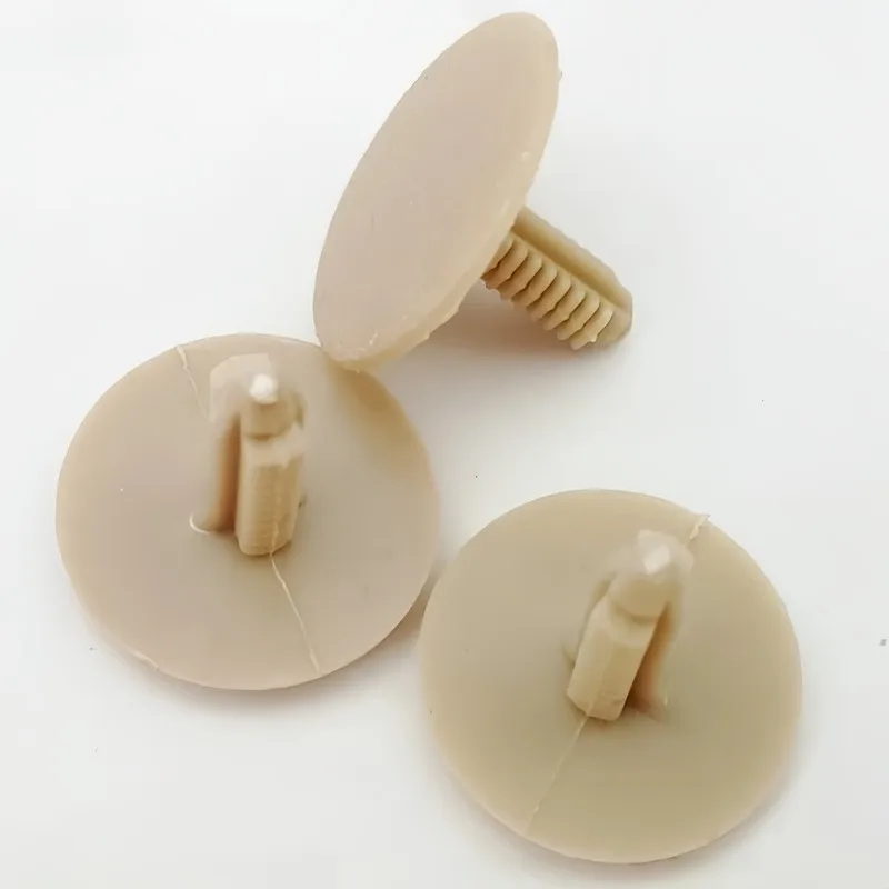 

48Pcs Beige Ceiling Cover Clips, Nylon, For Toyota, Barbed Design, Easy Install