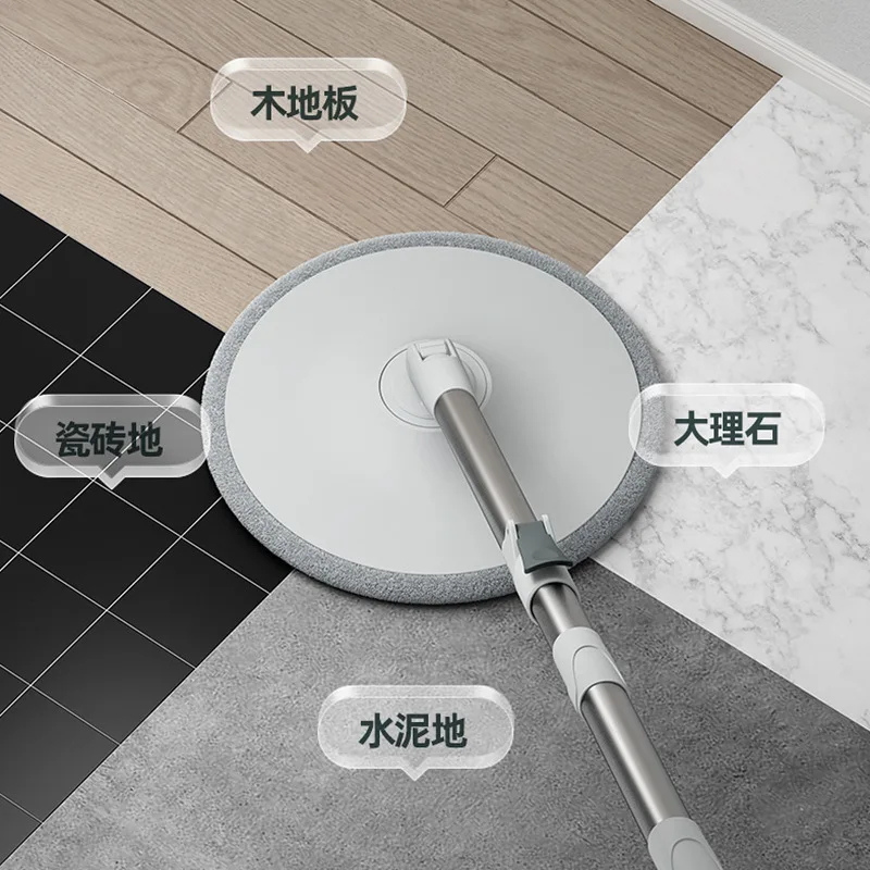 Microfiber Lazy No Hand-Washing Floor Floating Mop Household Cleaning Tools Clean Water & Sewage Separation  with Bucket