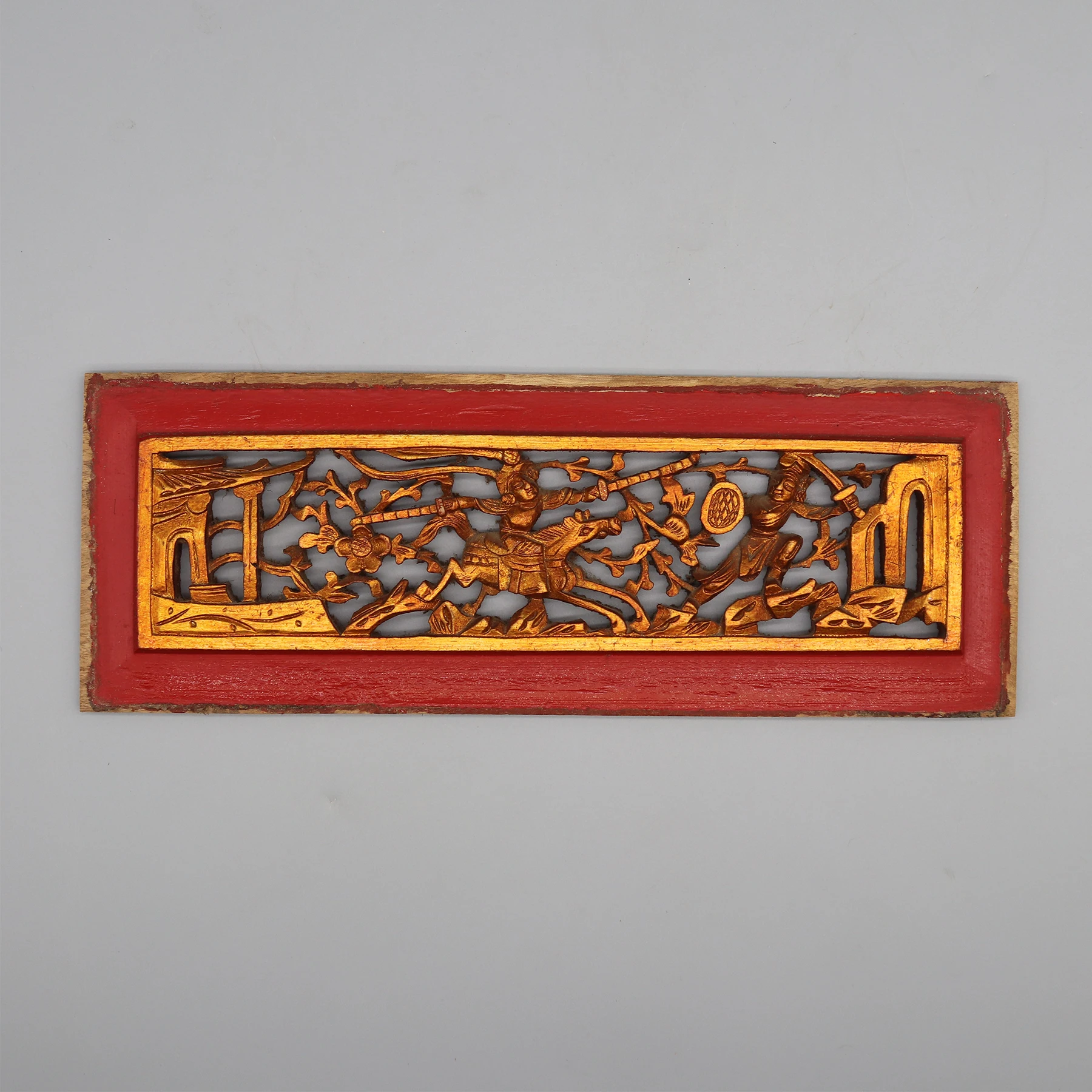 Old Wooden Carving Panel from Canopy Bed, Chinese Antique, Wall Decoration, Collectible