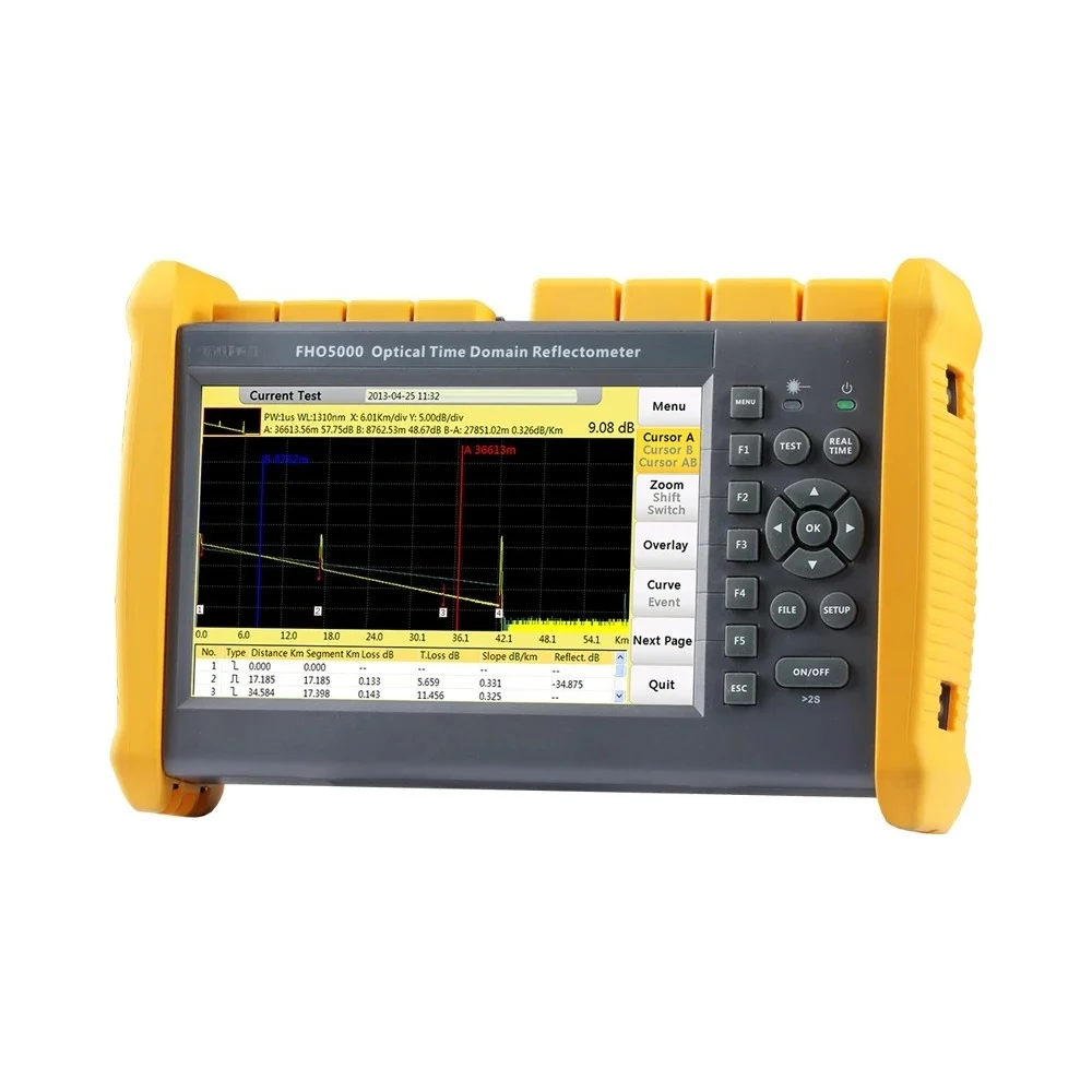 الأصلي FHO5000 D35 +3 صندوق حمل مقاوم SM OTDR 1310/1550nm 35/33dB 145 كجم مع PM ، LS ، VFL ، شاشة تعمل باللمس iOLM #3