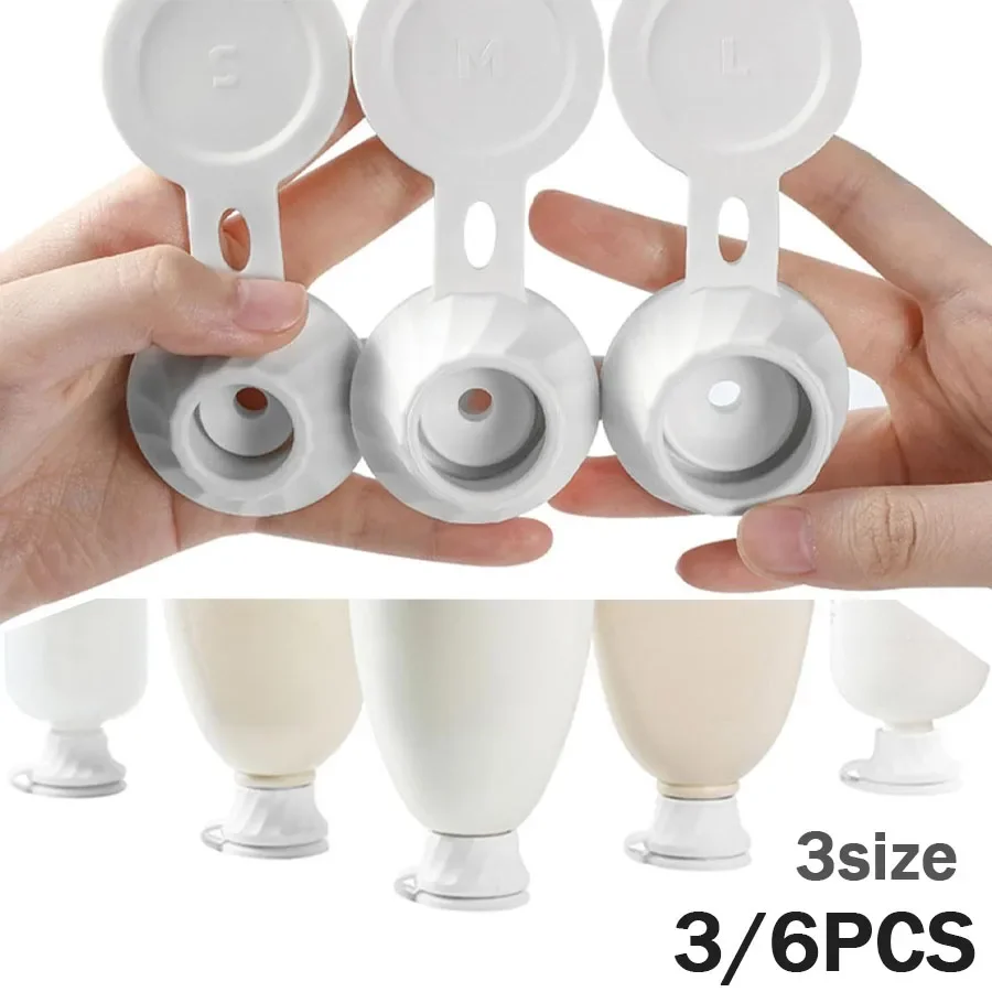 

Bottle Emptying Caps, 6pcs Adapters Transfer Connector, 3 Sizes Inverted Caps Flipping Bottle, Inverted bottle cap Get Every D