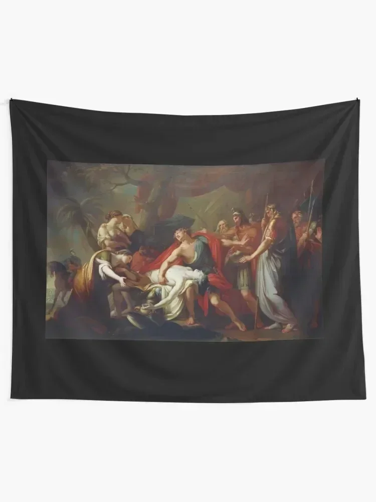 achilles lamenting the death of patroclus Tapestry Wall Hanging Wall Custom Tapestry