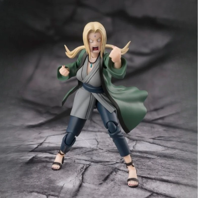 バンダイオリジナル S.H.Figuarts シリーズ「NARUTO -ナルト- 疾風伝 沖波を操るツナデ」アクションフィギュア組み立てモデルおもちゃコレクタブルモデル