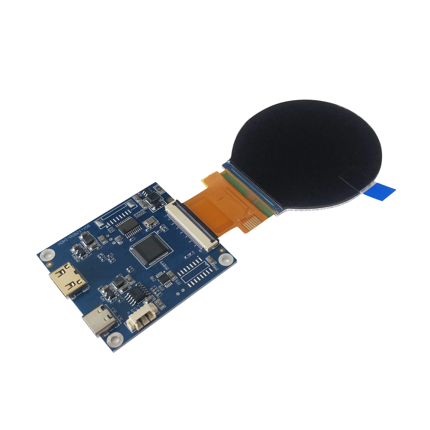 2.1 Inch IPS Round TFT Display 480x480 Resolution Circular Screen ST7701S Driver IC 40 Pins RGB With HDMI Driver Board