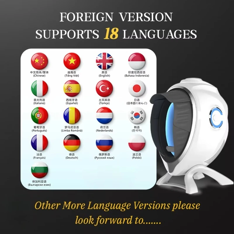 Nowy system analizy skóry z wykorzystaniem AI, skaner diagnostyczny skóry, urządzenie do analizy skóry twarzy