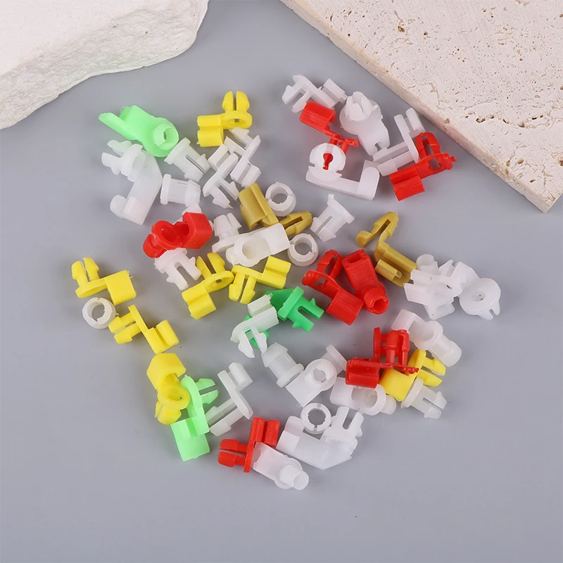 50Pcs Universal Auto Door Lock Rod Clip Driver Side Handle fermo adatto per rivetti in plastica Clip per cavi per Auto