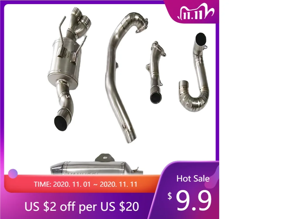 

FBVV High Quality Motorcycle Spare Parts Racing Exhaust Muffler Exhaust Pipe System for Super duke 1290 GT 2022~2024