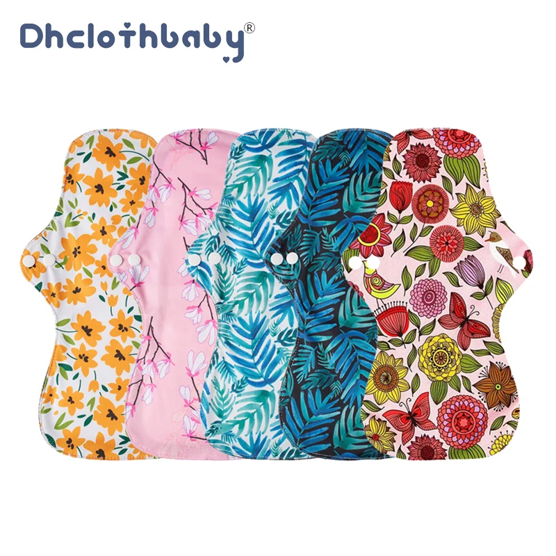 

5PCS Small Medium Extra Large For The Whole Periods Sanitary Towel Reusable Menstrual Pads Washable Women Pads For Day And Night