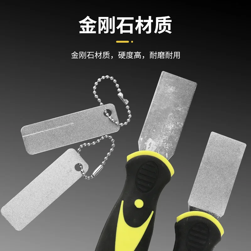 Single and double-sided handle knife sharpener Outdoor knife sharpener Tools Fishing accessories Fish hook file Single and doubl