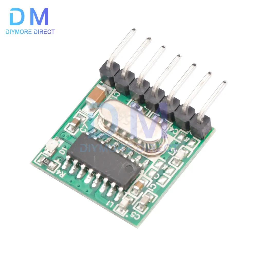 433mhz Wireless Wide Voltage Coding Transmitter Decoding Receiver 4 Channel Output Module for 433Mhz Remote Control