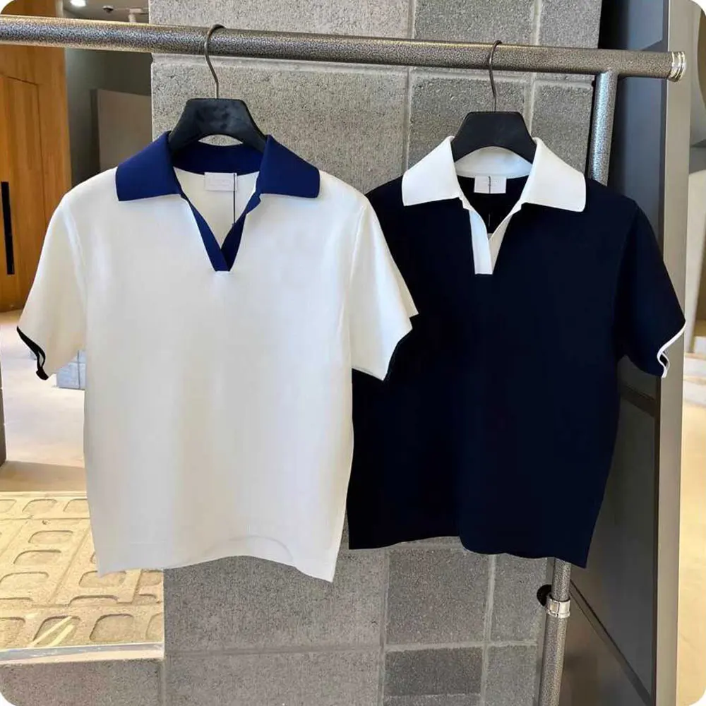 

Новая весенне-летняя женская тонкая трикотажная рубашка для гольфа, изготовленная из высококачественной ткани, приятная для кожи, комфортная.