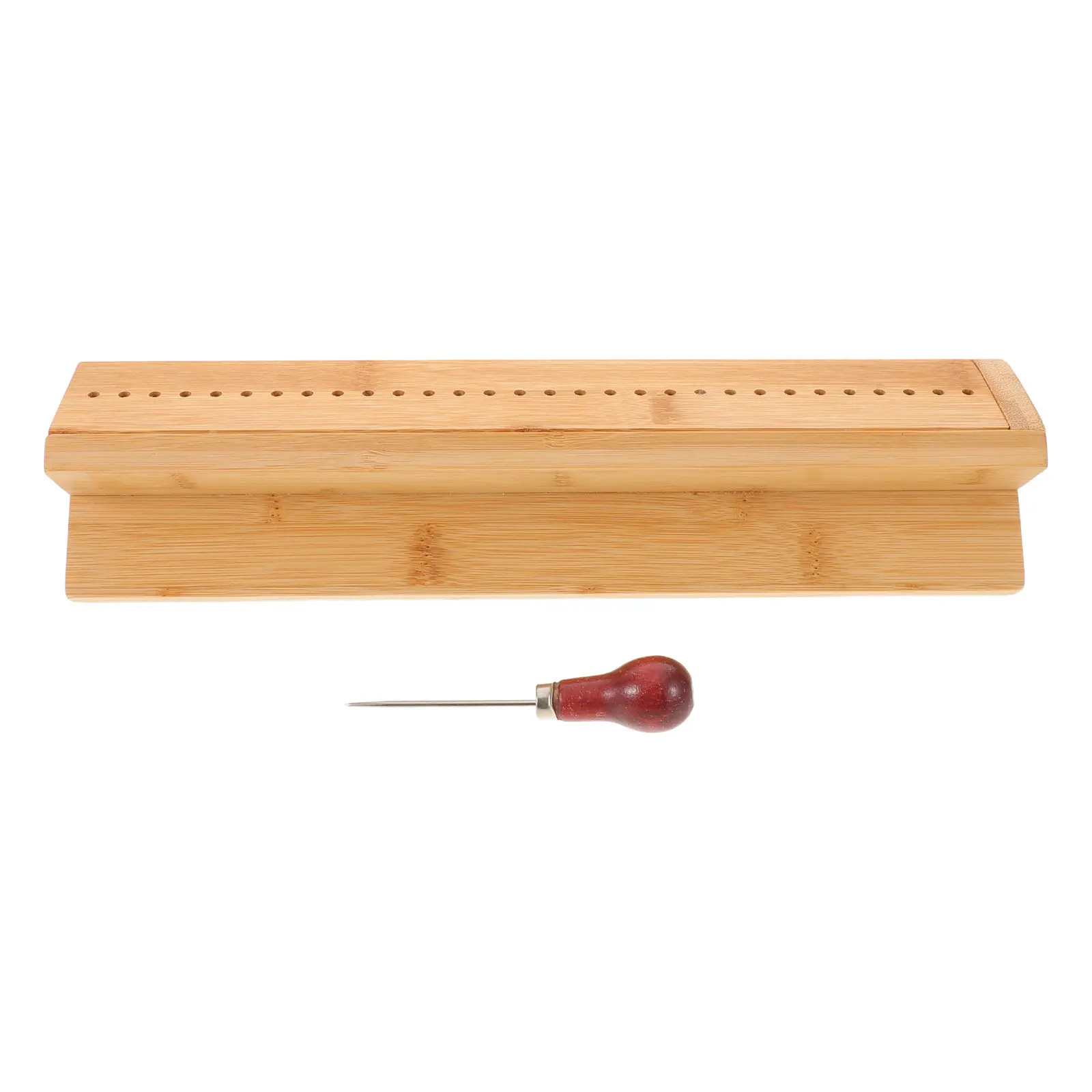 book-binding-cradle-set-wood-punching-jig-with-awl-adjustable-piercing-guide-stable-support-for-diy-bookbinding-projects-school