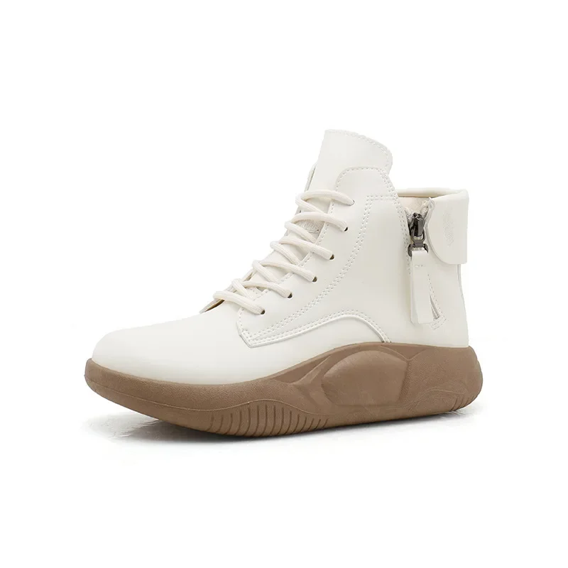 두꺼운 밑창 캐주얼 여성 스니커즈 라운드 토 얕은 입구 소프트 스윙 힐 바스켓 샌들 신상 가을