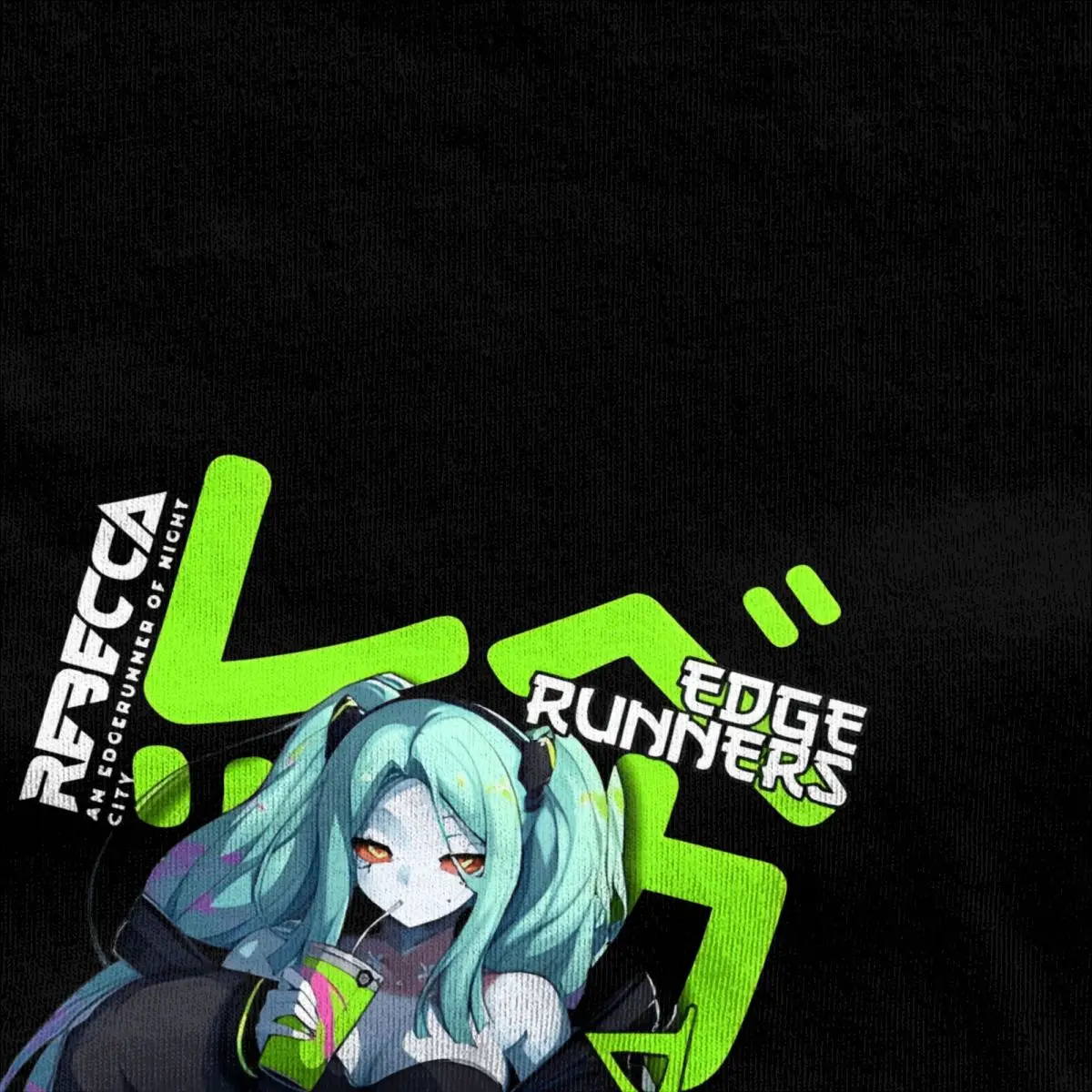 Man T-Shirt Rebecca Cyber City Edged Runners T-Shirts Trending Summer Tee Shirt Y2K Funny Pattern Cotton Clothing Plus Size