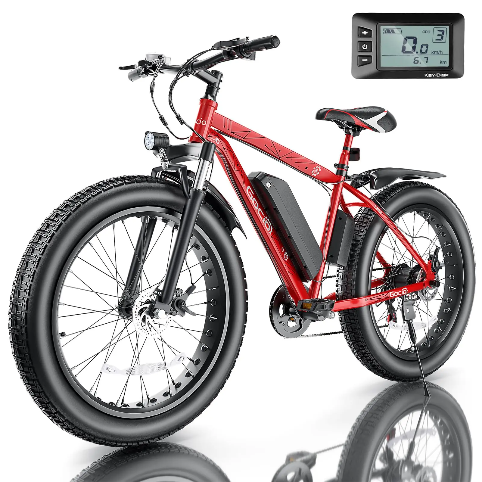 26" Fat Tire Electric Bike for Adults - 48V 750W Powerful Motor, 40 Miles Range, Dual Suspension, All-Terrain E-Bike image 3