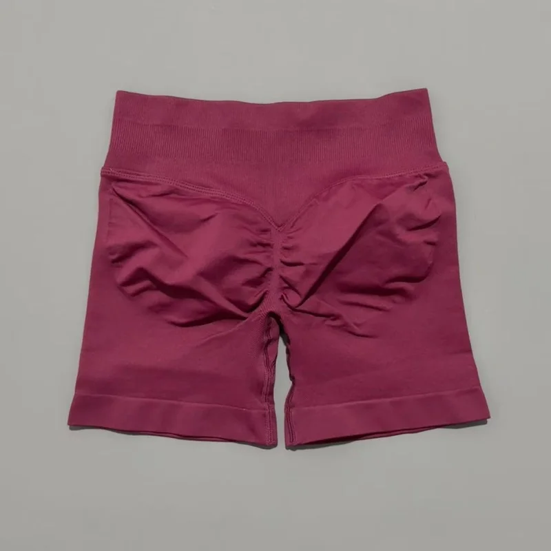 HISTELLO Impact Shorts für Damen, nahtlos, niedrige gerippte Taille, Scrunch Butt Hip Lifting, hochelastische Gym-Workout-Fitness-Shorts – Detail 29