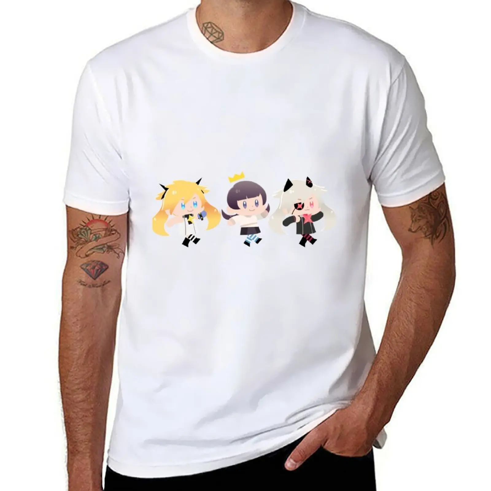 DJMax Chibi T-Shirt cotton t shirt man man t shirts graphic T-Shirt