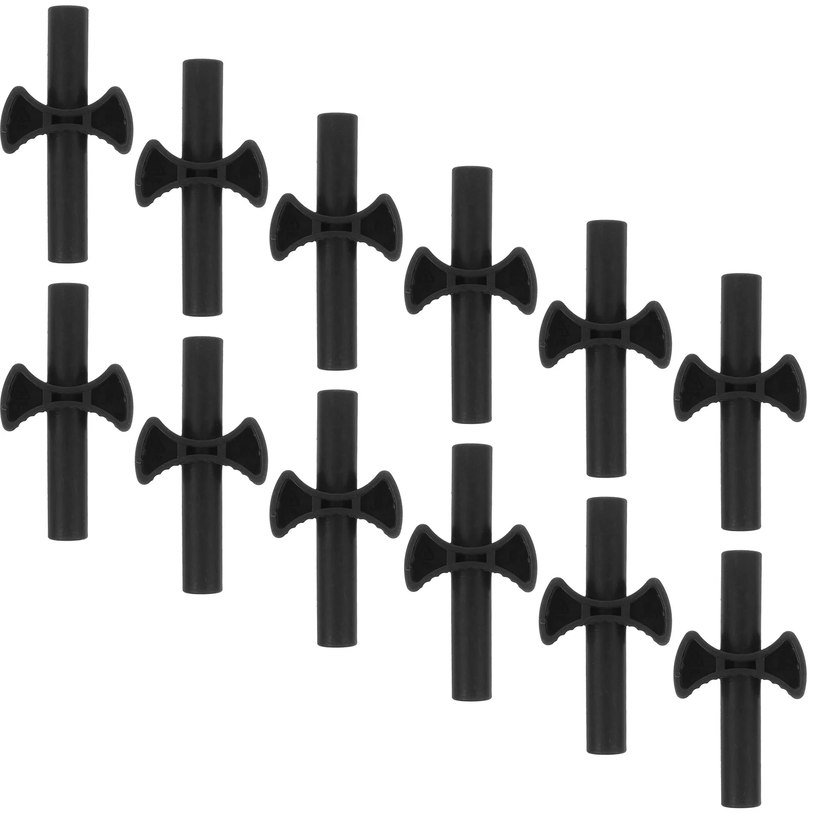 

12Pcs Trampoline Enclosure Pole Gap Spacers Reusable Cross Shaped Plastic Washers for Trampoline Fixing Reusable Spacers