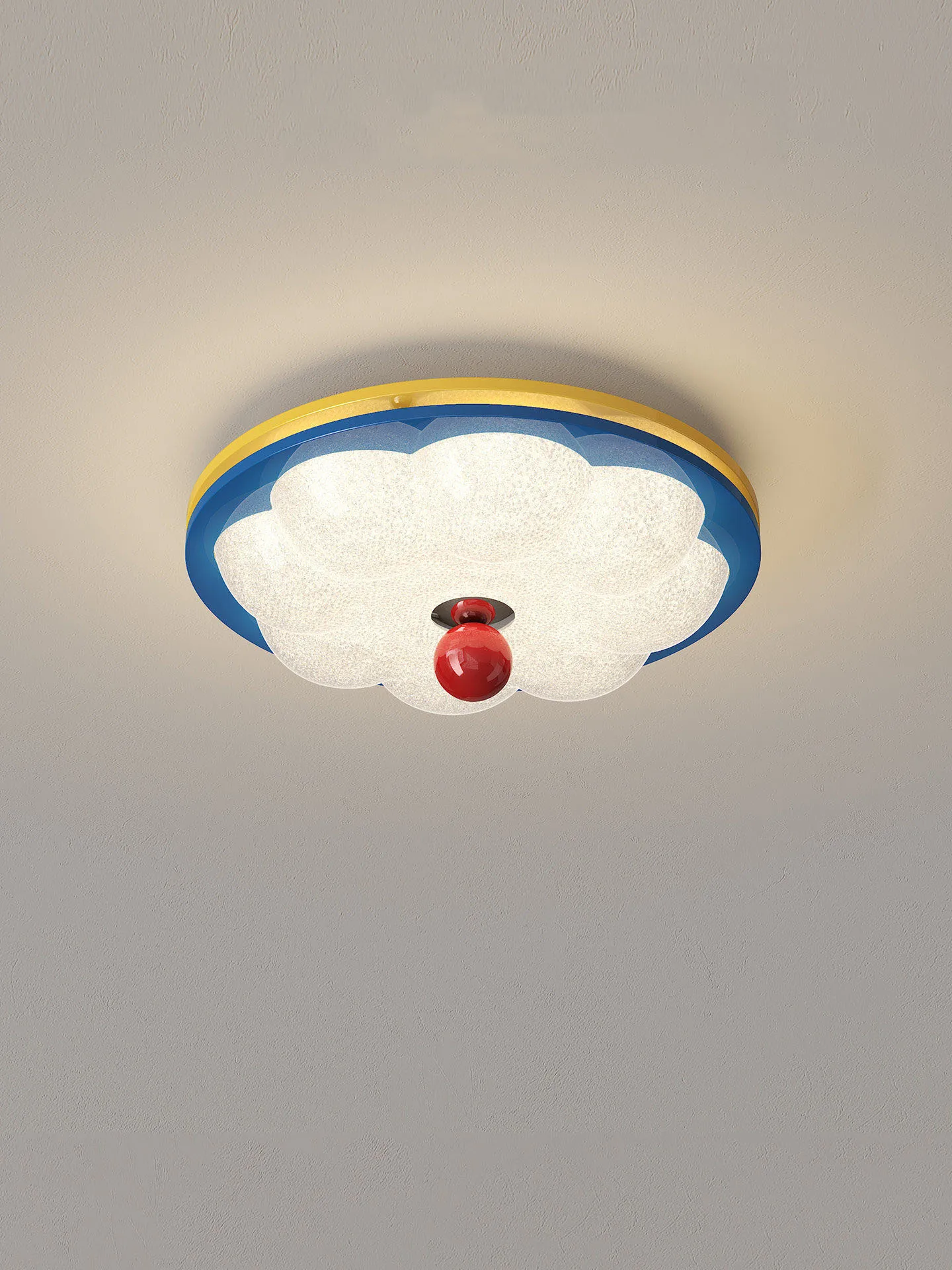 Colorful Glass LED Ceiling Lamp Memphis Dopamine Flush Mount Light For Aisle Corridor Children's Room Entrance Bedroom Balcony