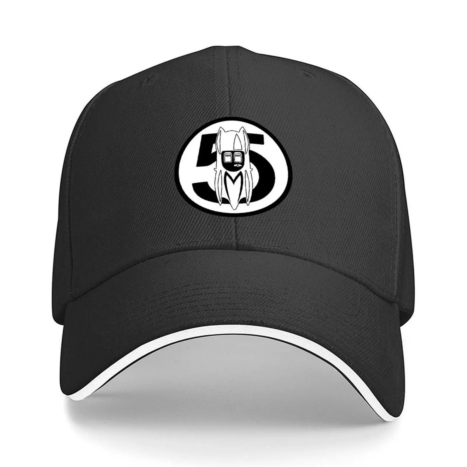 

Speed Racer - Mach 5 Car Top - Circle - Vintage Retro Distressed White Baseball Cap beach hat Girl Men's