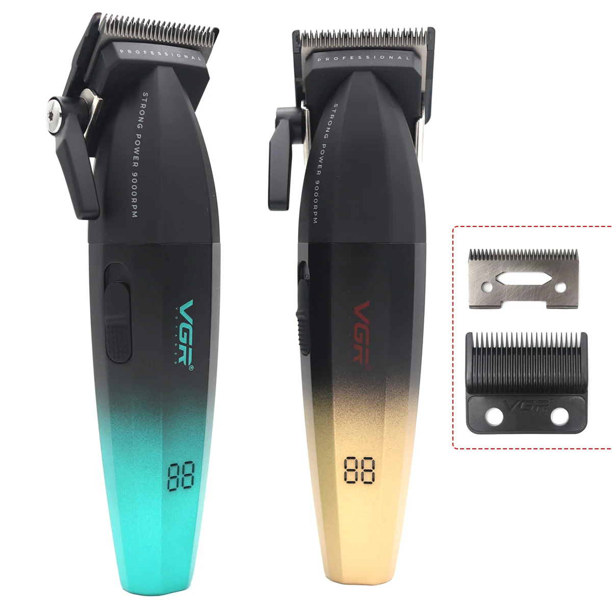 

VGR V003 Full Metal USB Men's Barber Machine Professional Hair Clipper for Men Ceramic Blade Hair Cutting Machine 9000 RPM