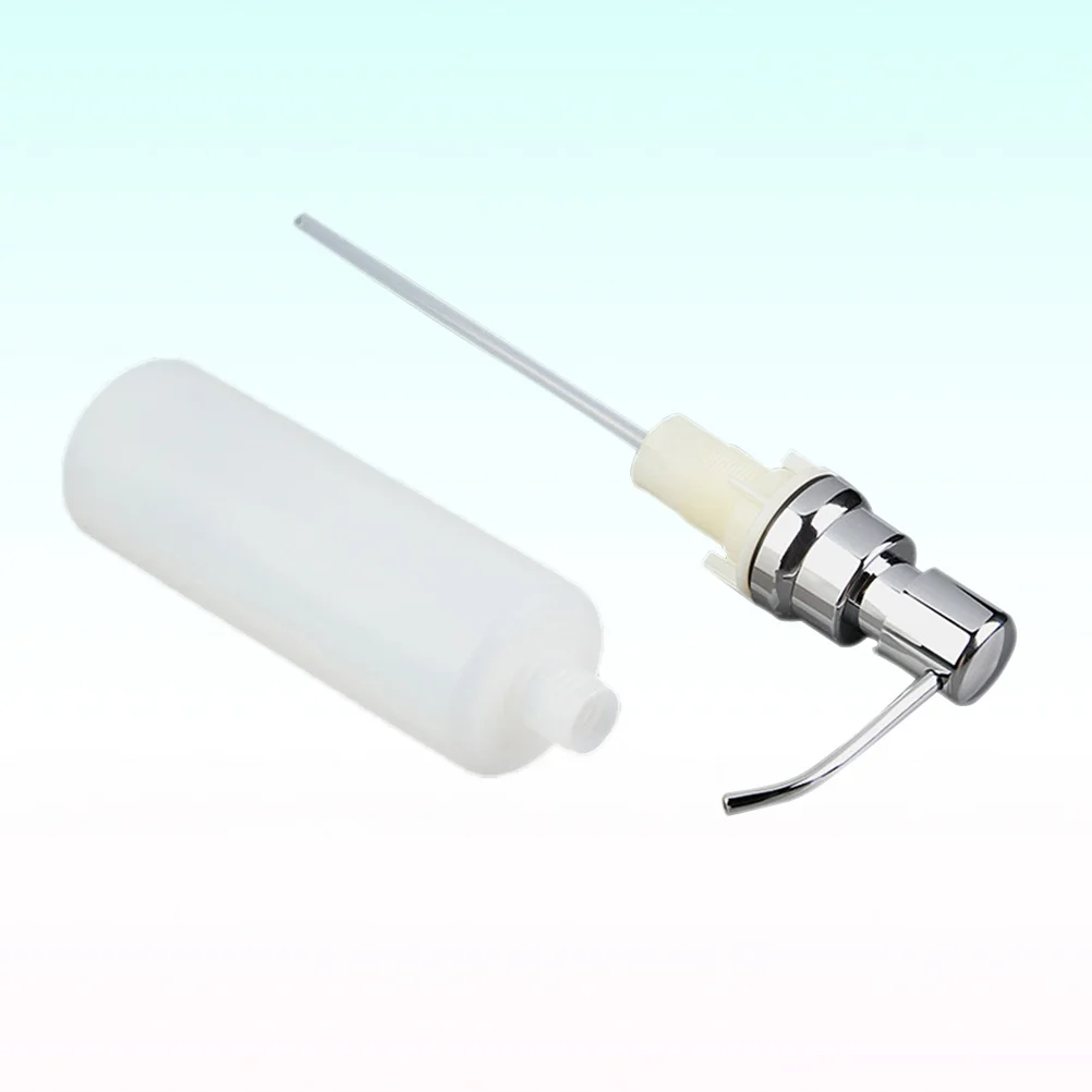 

1Pcs Sink Soap Dispenser Stainless Steel Liquid Refillable Bottle 350ml Kitchen Bathroom Hand Shampoo Pump Sink Soap Dispenser