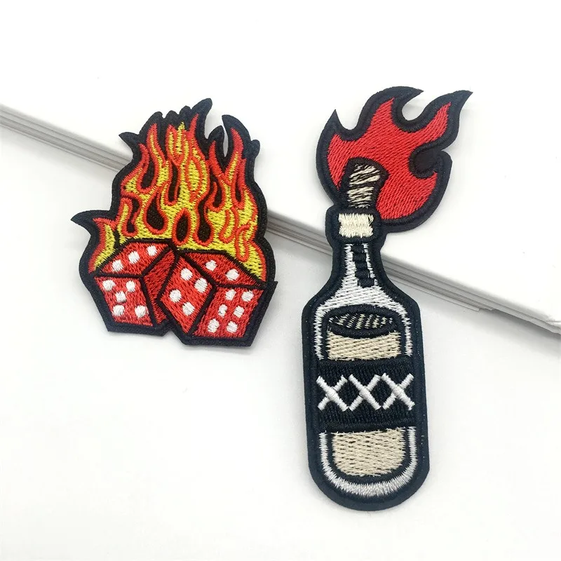 Parche bordado termoadhesivo llama – Aplique para chaqueta vaquera - imagen 2