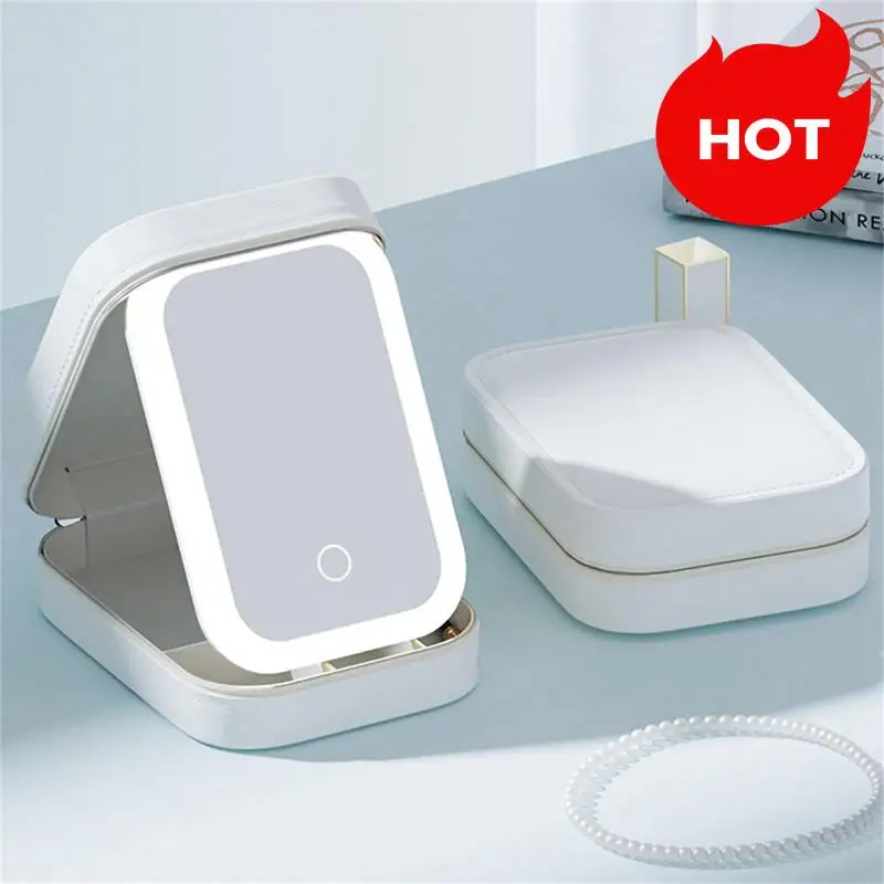 A01V-LED Three-Color Adjustable Makeup Mirror Adjustable Makeup Mirror With Lights Rechargeable Lighted Makeup Mirror