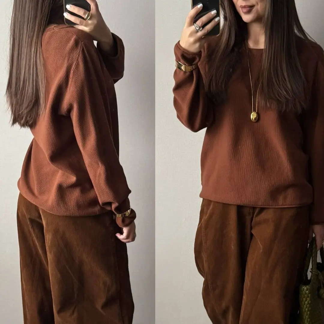 WinvyNee Spring Summer Women 100% Cotton Pullovers Sweaters Round O Neck Long Sleeve Tops Solid Casual Daily Knitwear ZA1002038