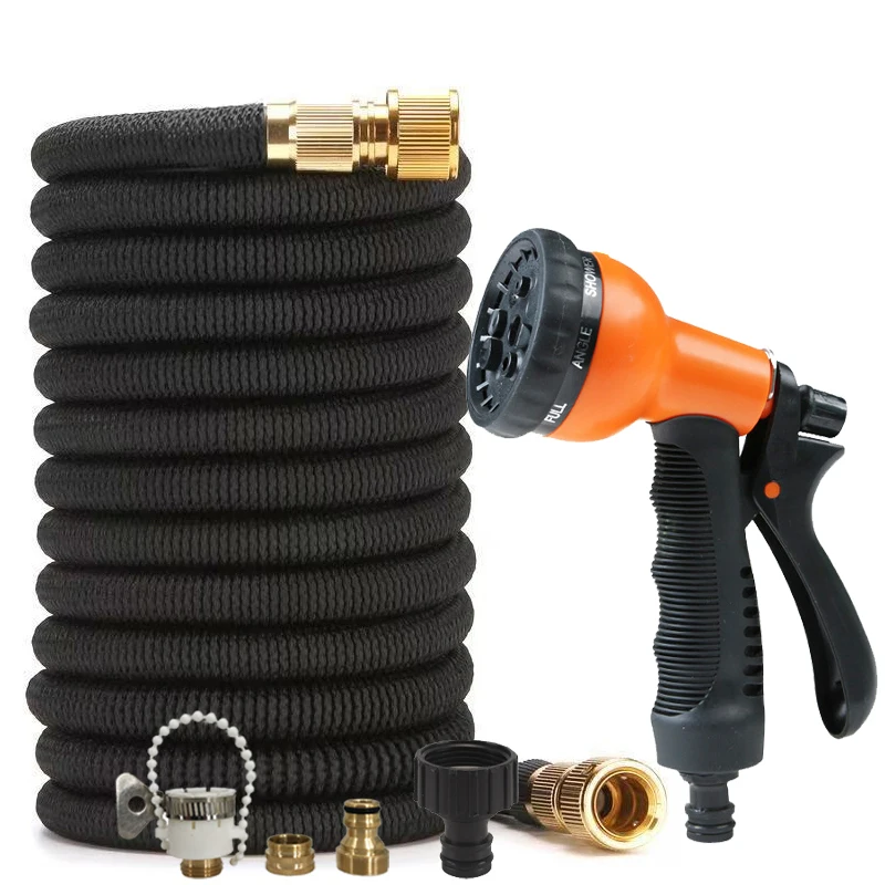 Multi Functional Adjustable Spray Gun Expandable Magic Hose set, Used For Car Cleaning And Outdoor Irrigation Supplies