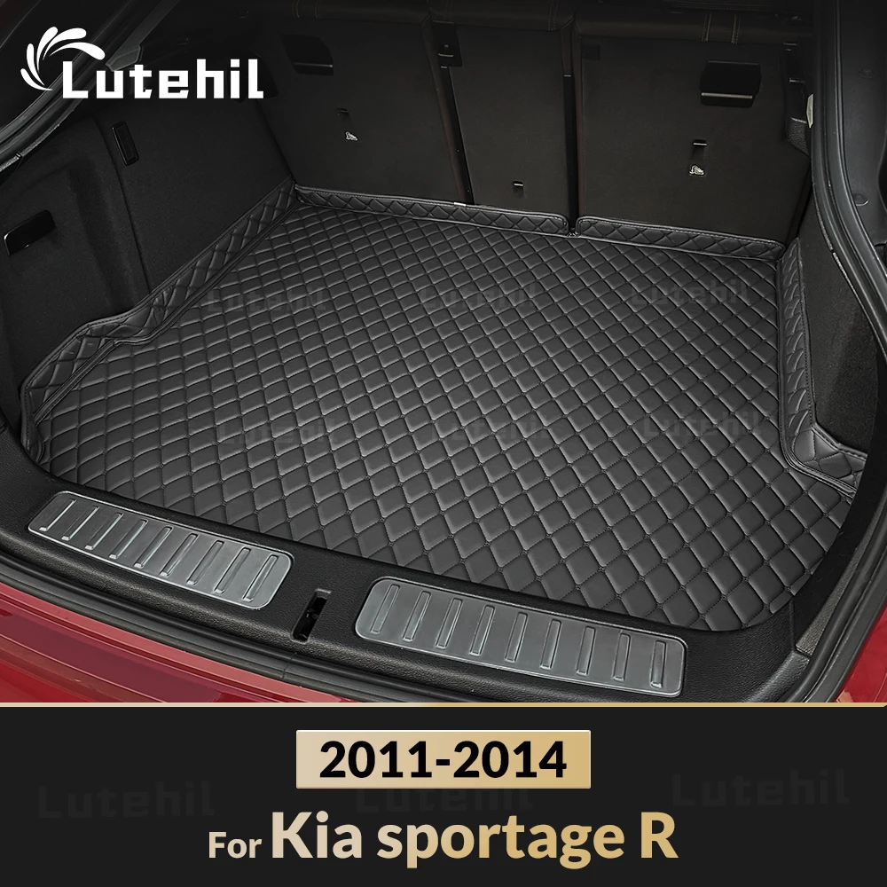 Lutehil Car Trunk Mat For Kia Sportage R SUV 2011 2012 2013 2014 Custom Car Accessories Auto Interior Decoration