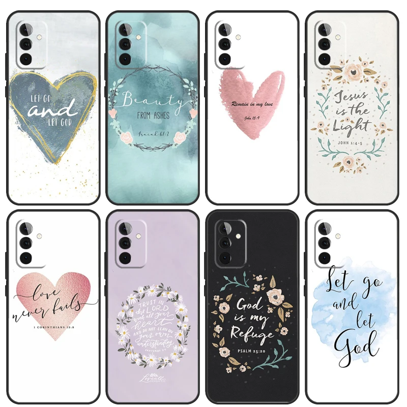 Christian Scripture Case For Samsung Galaxy A54 A53 A52 A34 A32 A72 A13 A23 A14 A33 A12 A22 A71 A51 Phone Cover