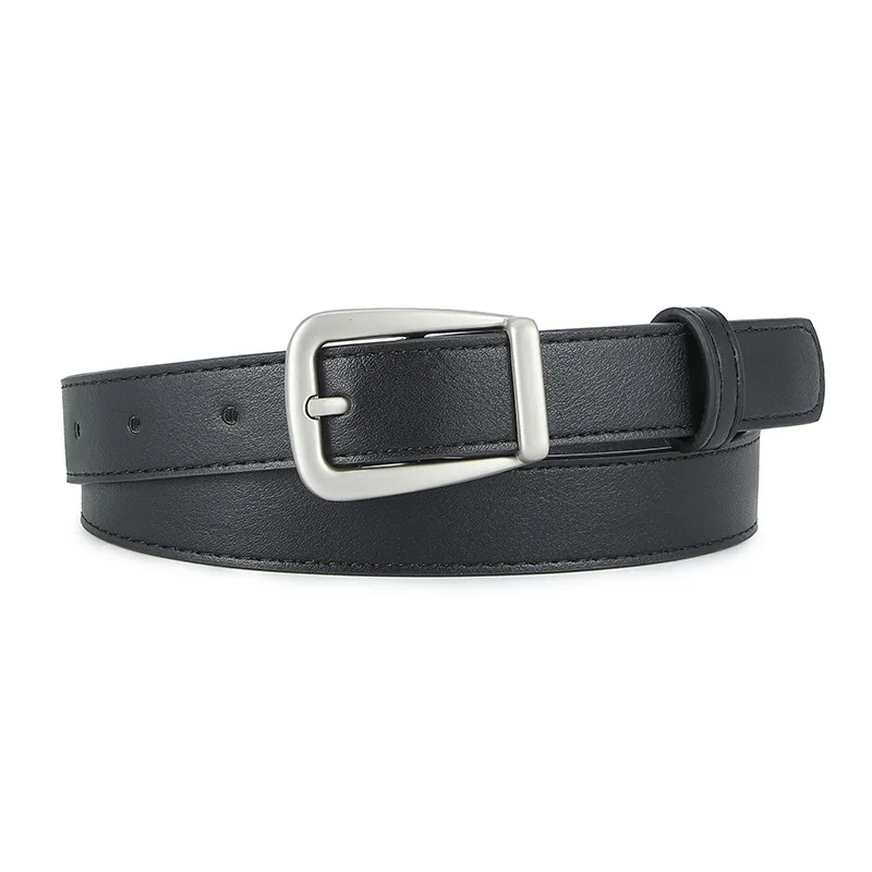 Schlichtes Design Damengürtel, modisch, lässig, vielseitig, für Kleid, Jeans, Accessoires, rosa Pu-Leder, Dornschließe, Bund 2,3 cm – Detail 10
